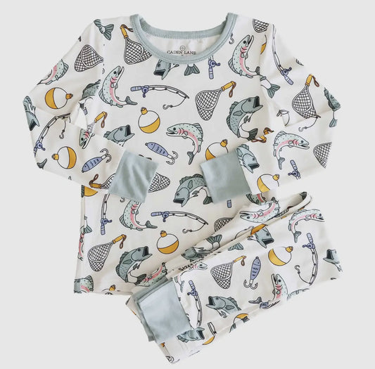 Catch of the day two piece bamboo pajamas