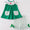 Green farm embroidery short set
