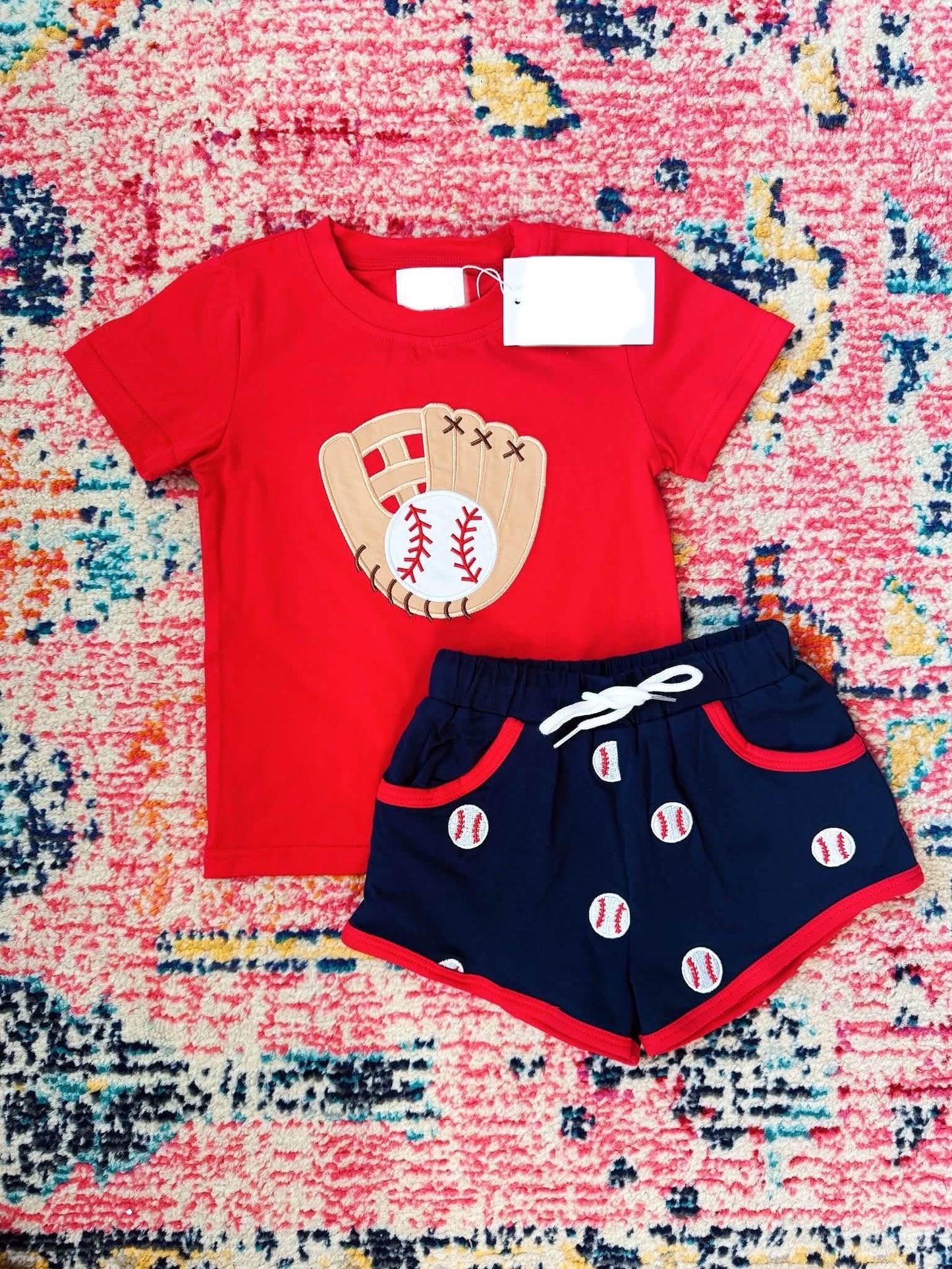 Boys Appliqué baseball set