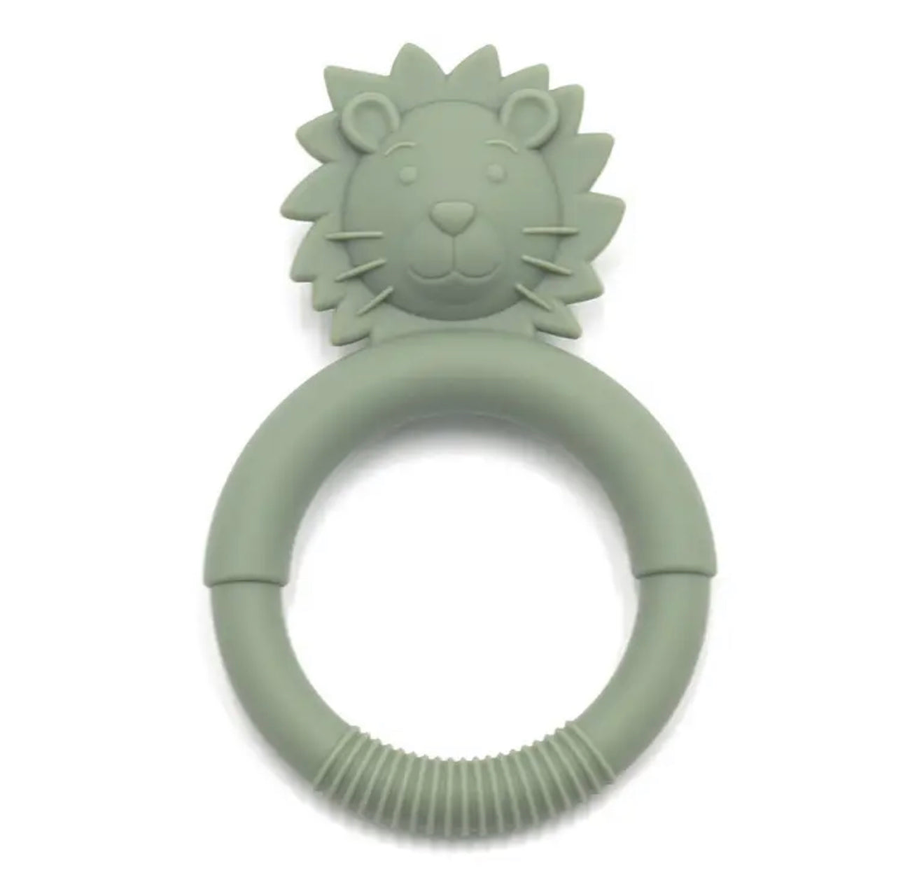 Lion silicone teether