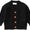 Black pocket cardigan sweater