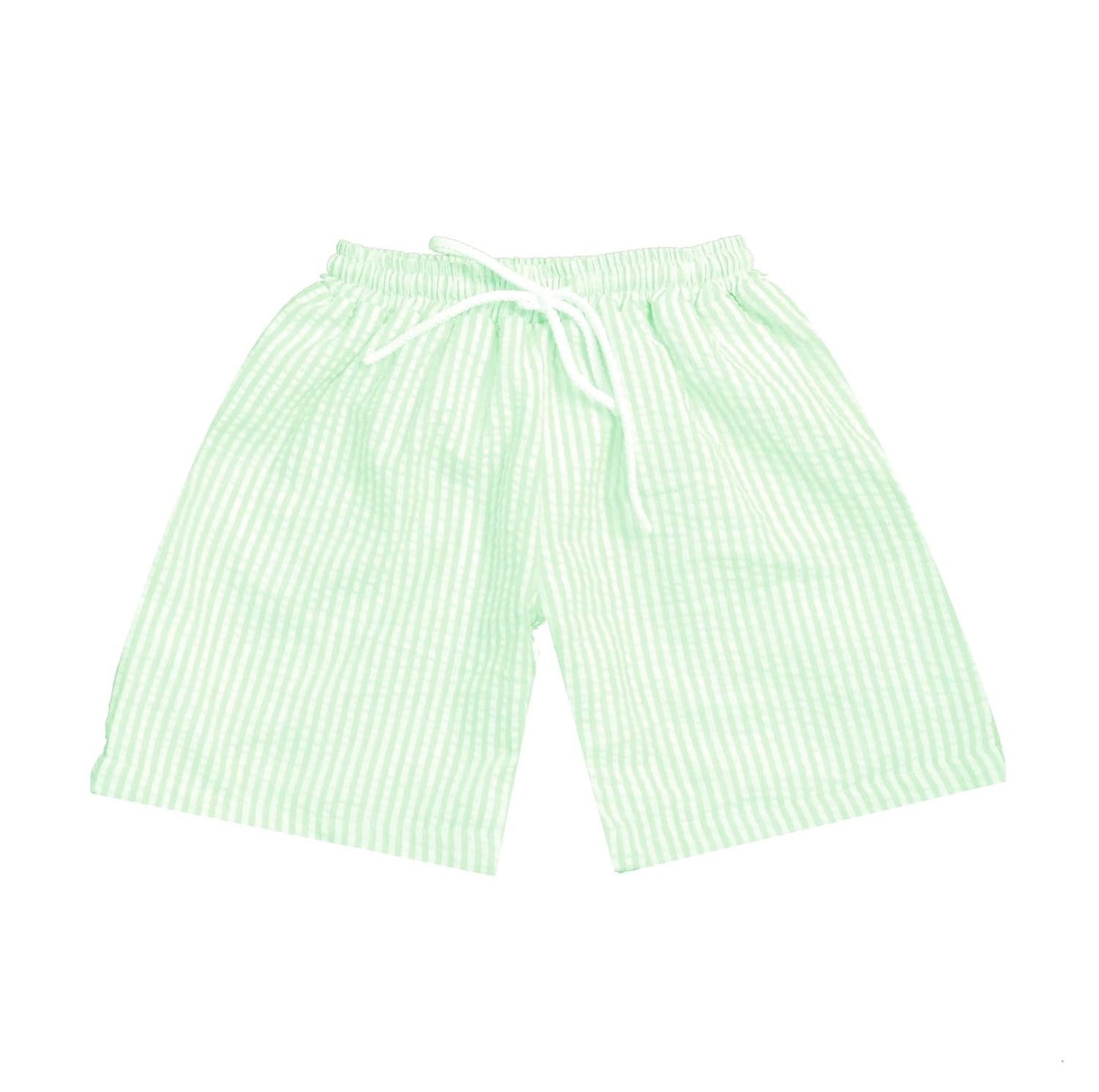 Seersucker swim shorts