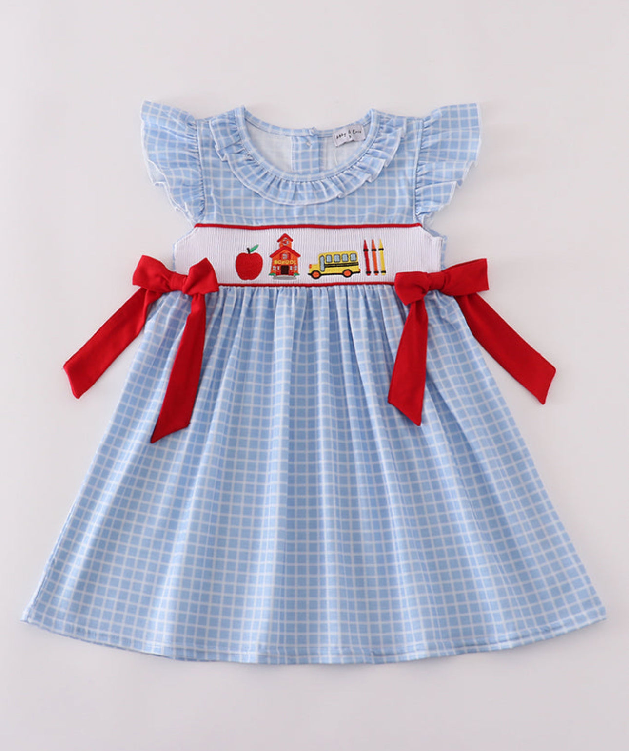Apple bus back to school dress