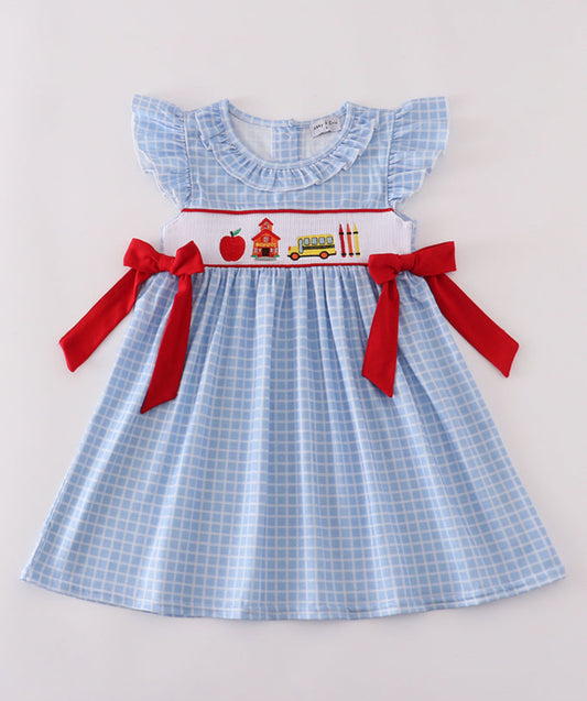 Apple bus back to school dress
