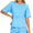 Acid wash 2pc short set- blue