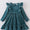 Teal velvet girls dress