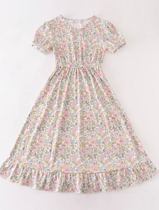 Pink floral mom dress (mama & me collection)