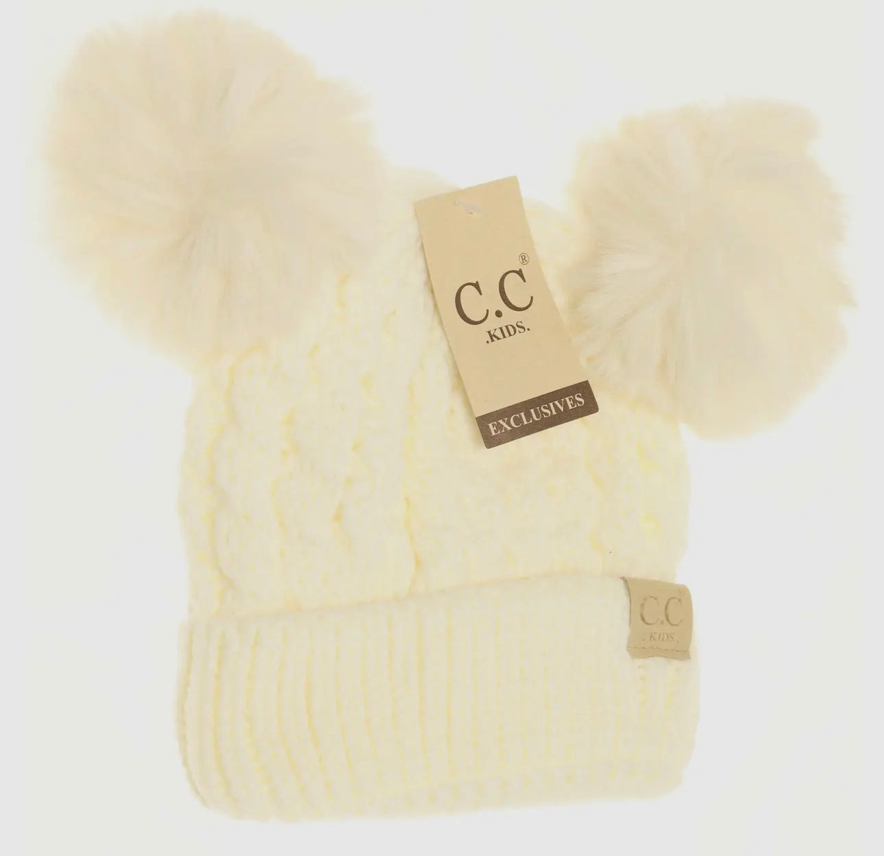 Double pom CC kids beanie