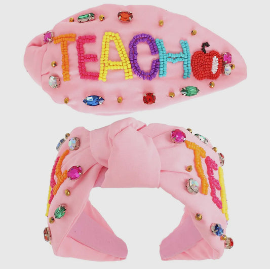 Pink Teacher HeadBand