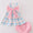 Bow plaid bloomer set