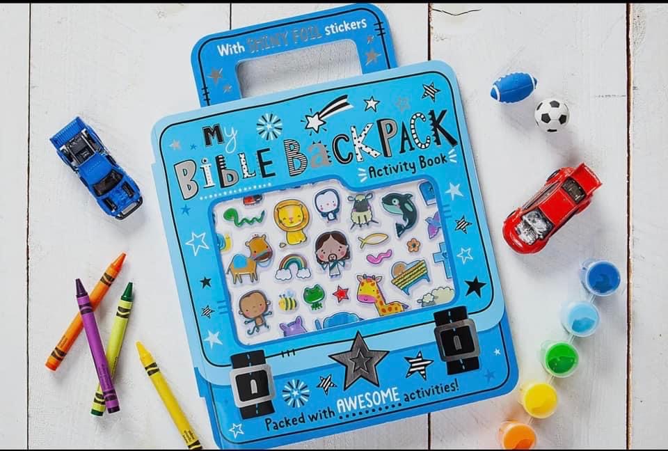 Bible backpack activity book