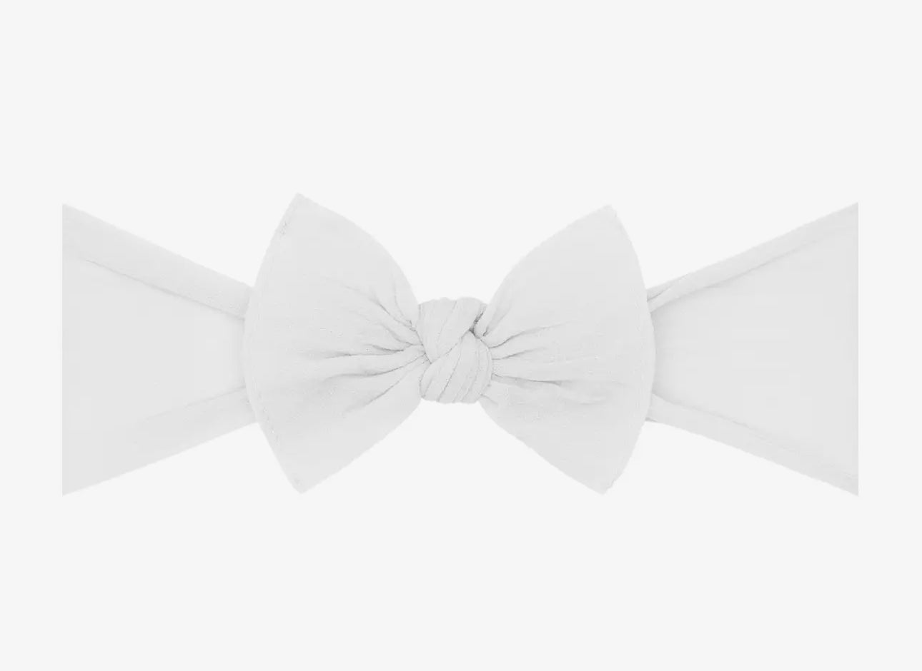 Itty bitty knot small soft nylon bow headband