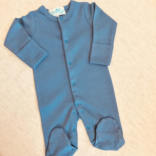 Solid color footie NB- embroider me