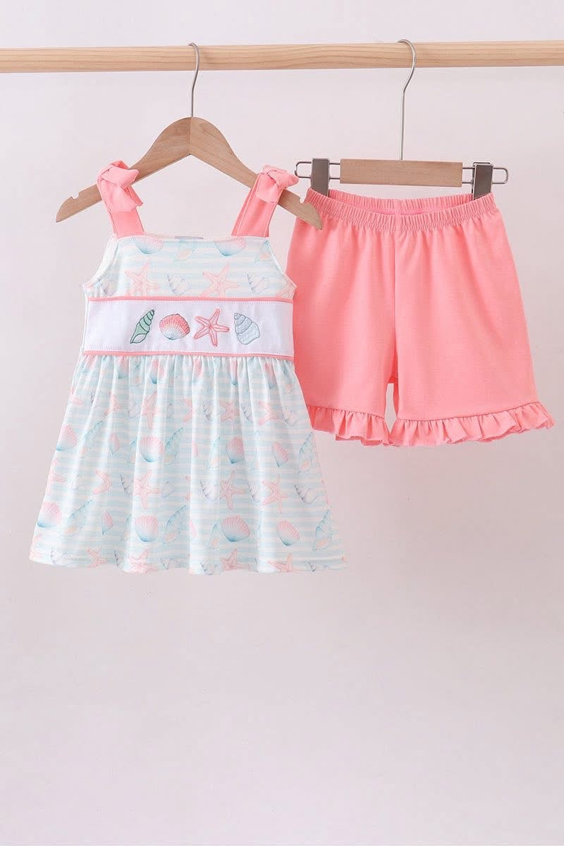 Seashell girls short set