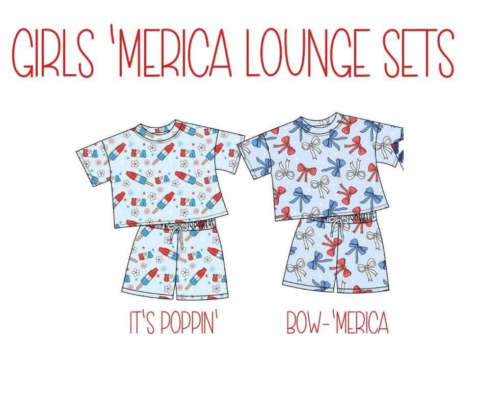 Bow Merica Short Set