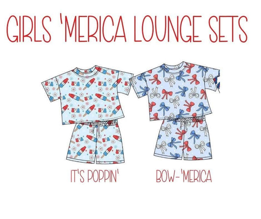 Bow Merica Short Set