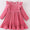 Pink velvet girls dress