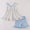 Blue floral short set