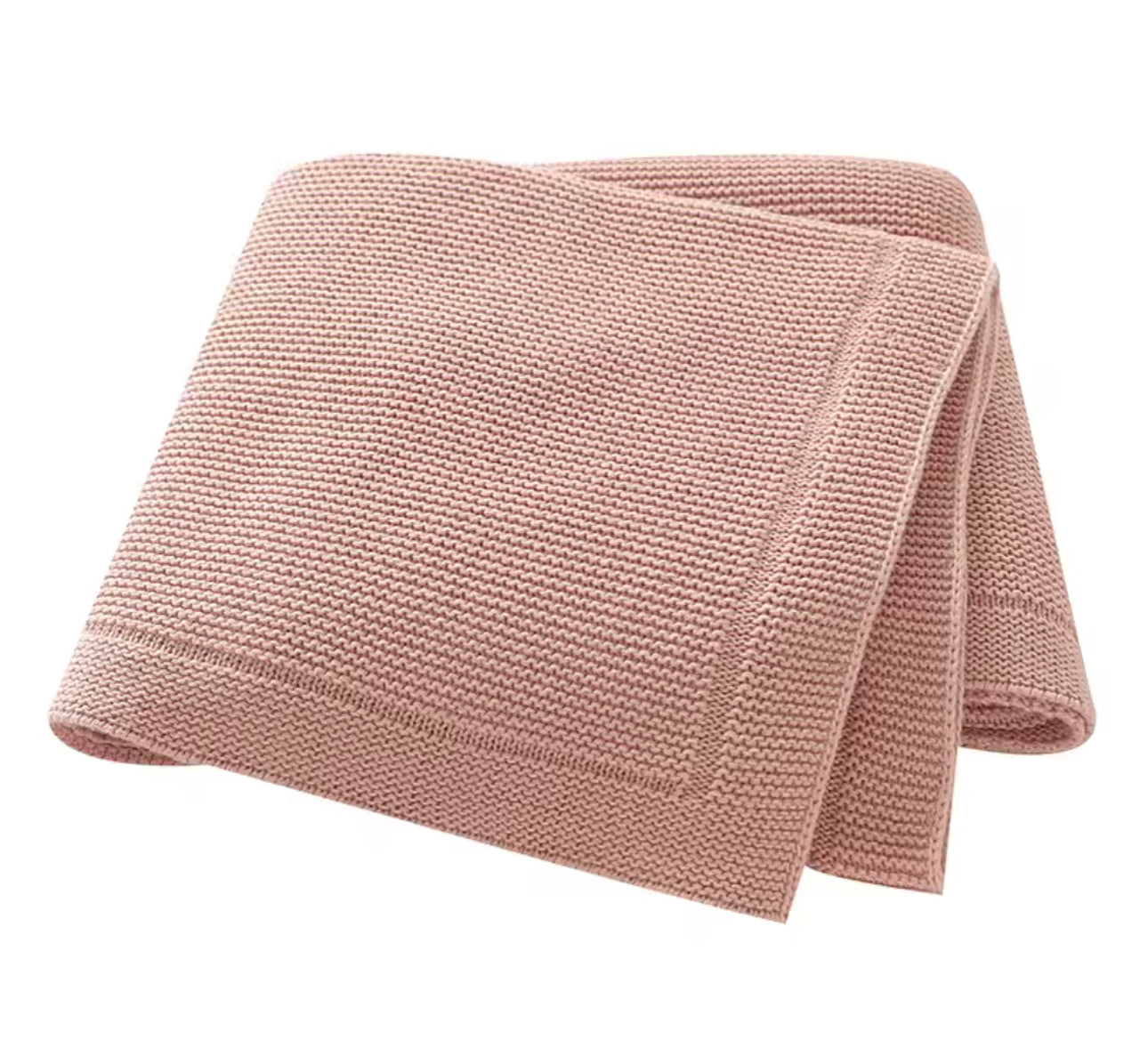 Pink knit blanket