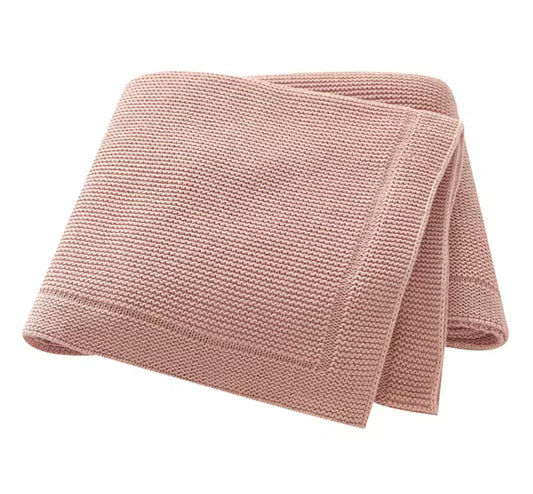 Pink knit blanket
