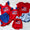 Red appliqué flag boys set
