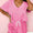 Pink short set