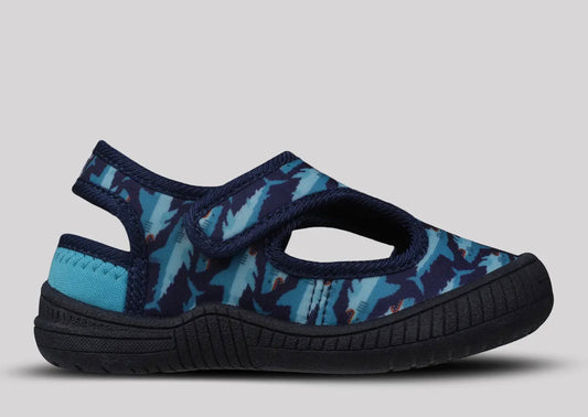 Splash blue shoes
