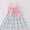 Bow plaid girls dress