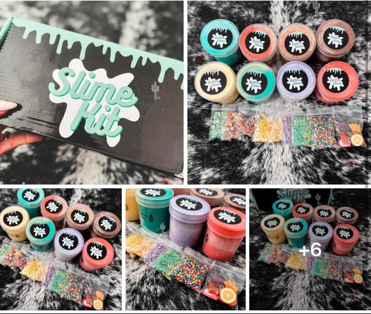 Butter slime kit, 8 separate slime + accessories