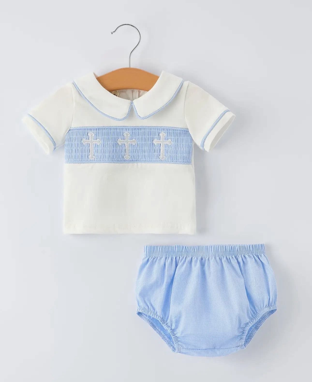 Boys cross bloomer set