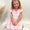 Pink cross smocked girls dress