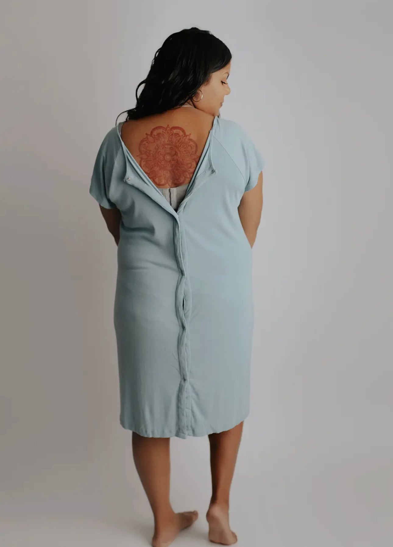 Labor Gown- Blue