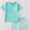 Ocean blue boys short set