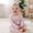 Pink bow bamboo zippy