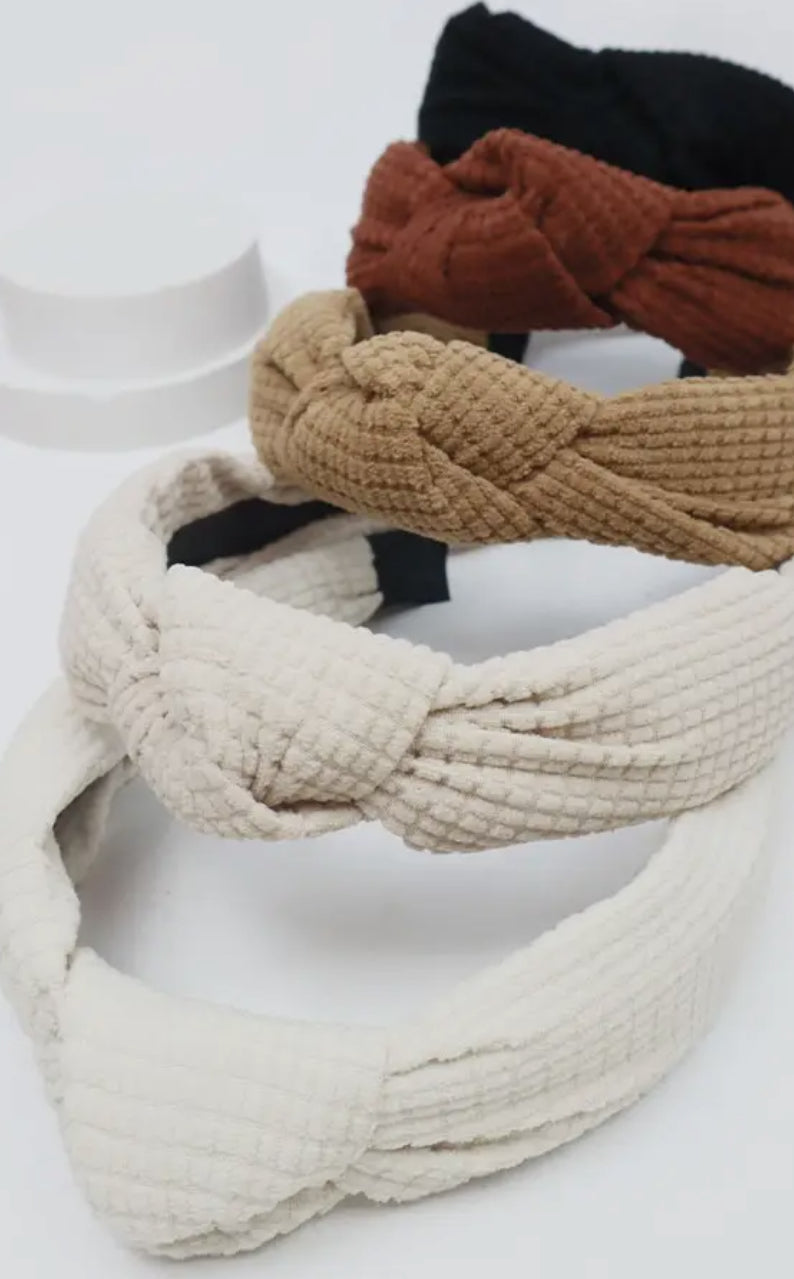 Waffle knot headbands