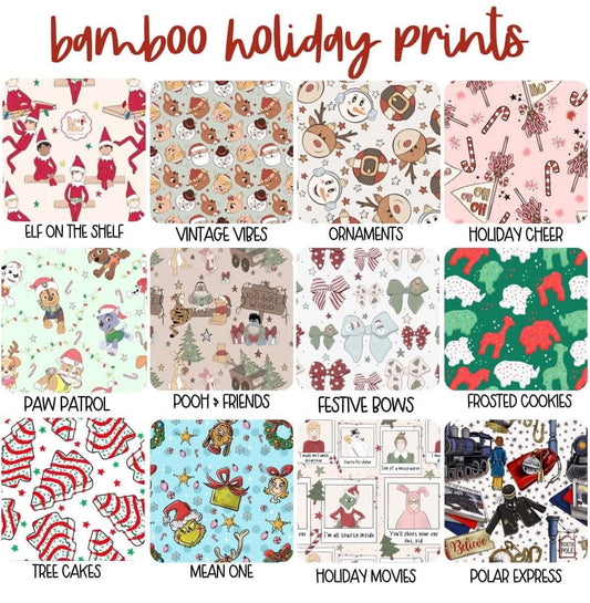 Train express Christmas bamboo