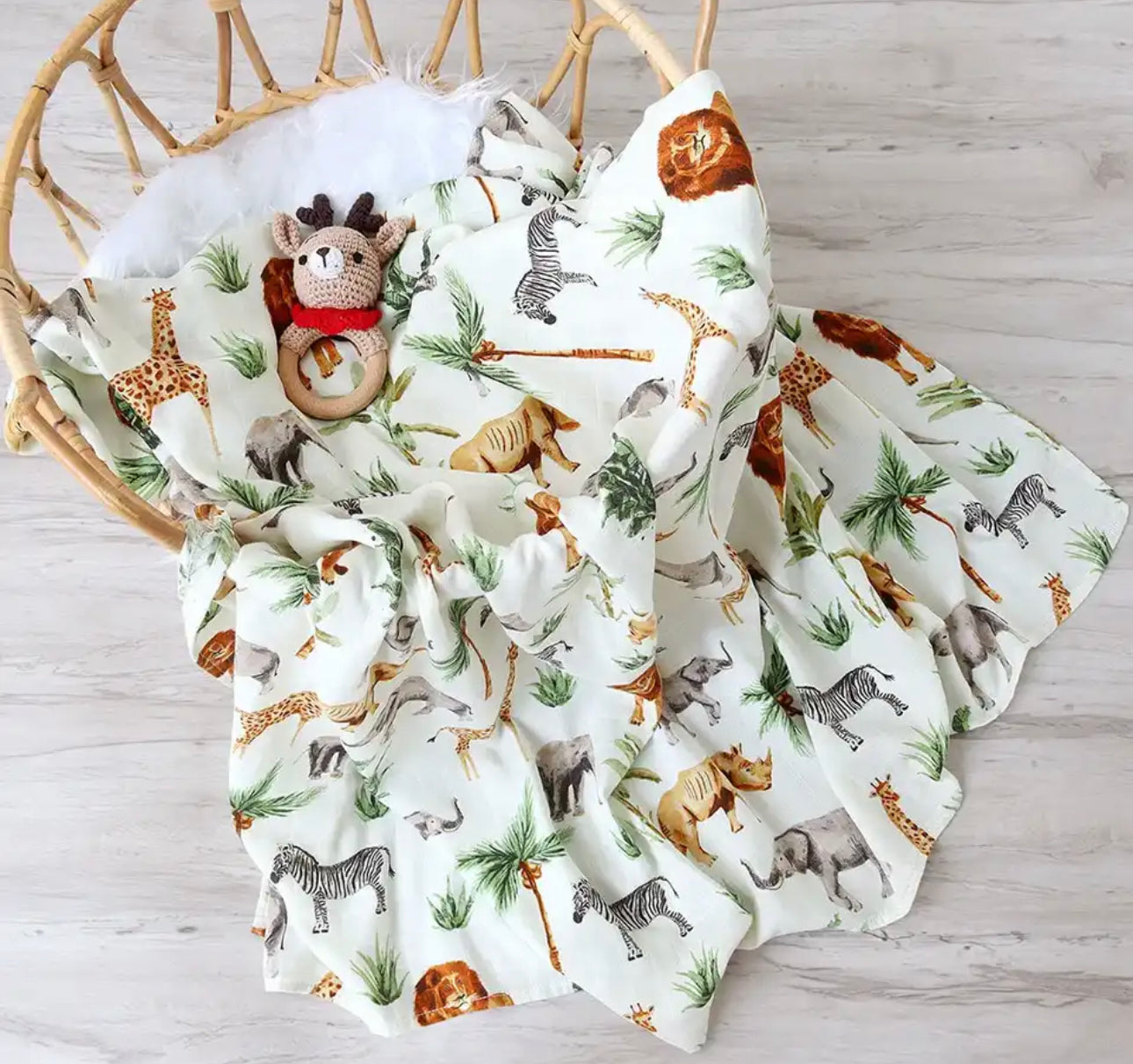 Newborn multi use blanket/burp cloth