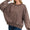 Acid wash oversized pullover - brown