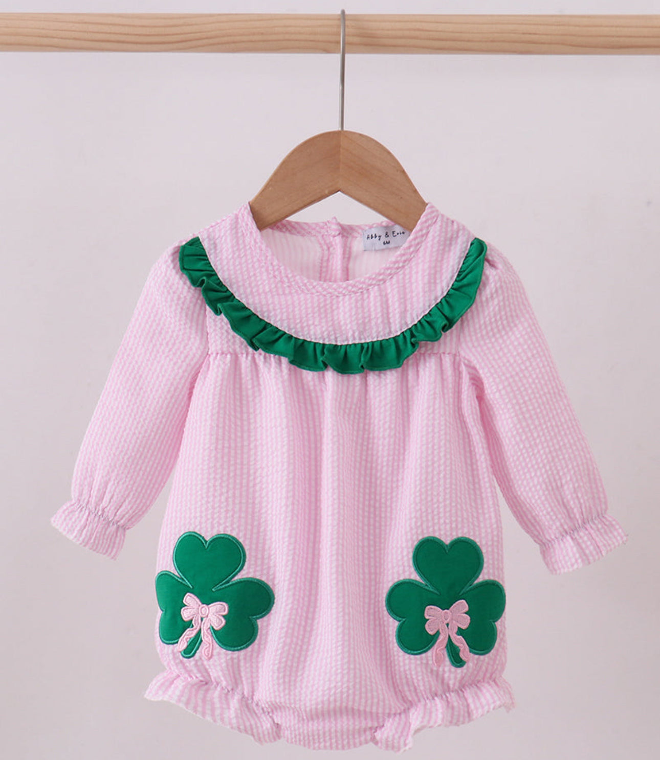 Pink clover girls bubble