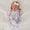Peterpan collar ruffle zippy bamboo- lavender