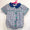 Navy plaid boys bubble