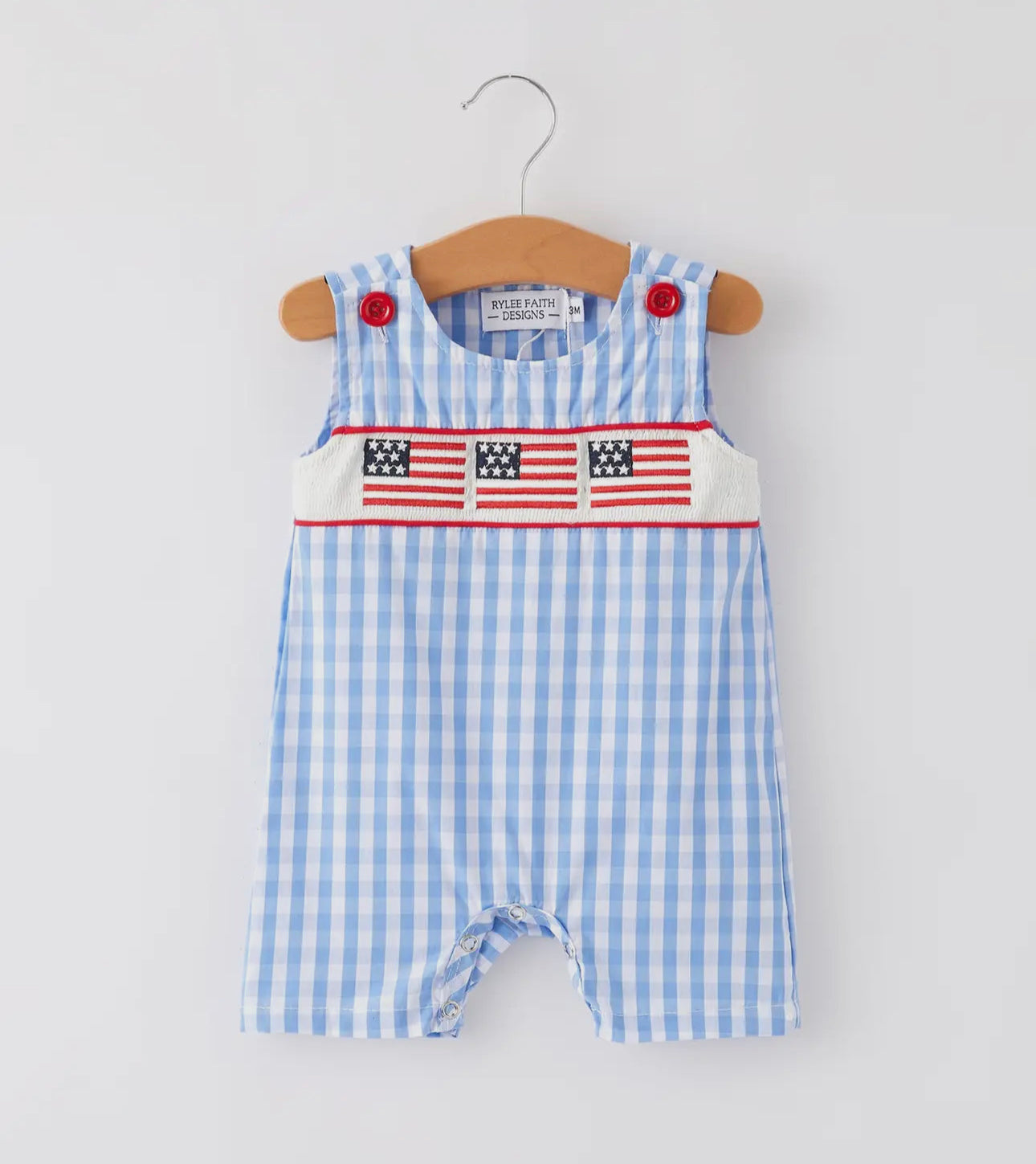 Smocked flag boys Jon Jon