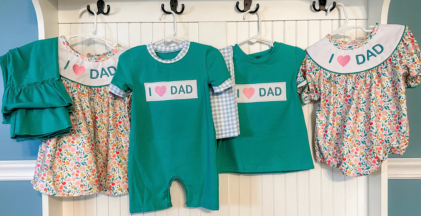 I heart dad boys set
