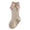 Textured bow knee socks