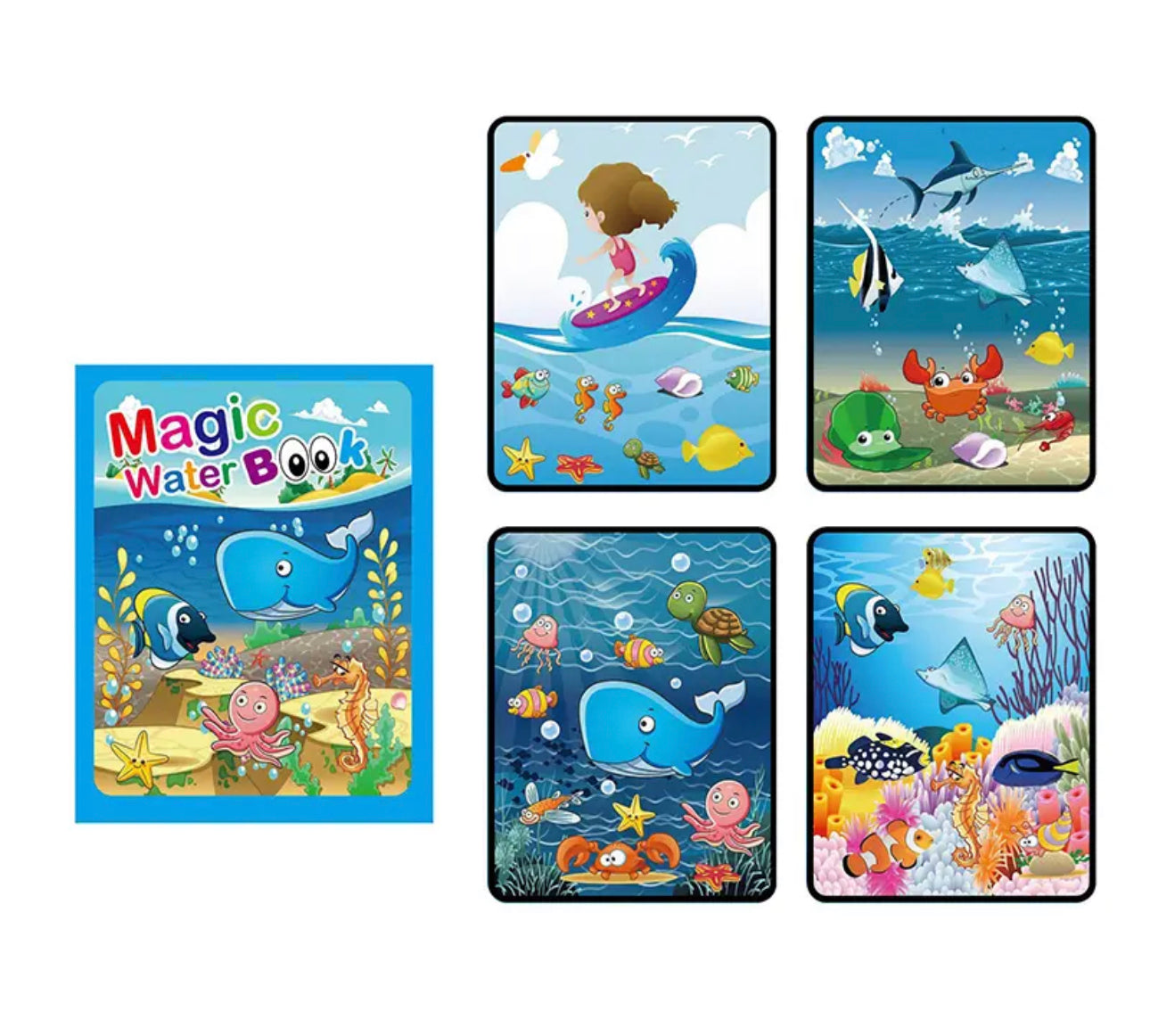 Magic water pen book