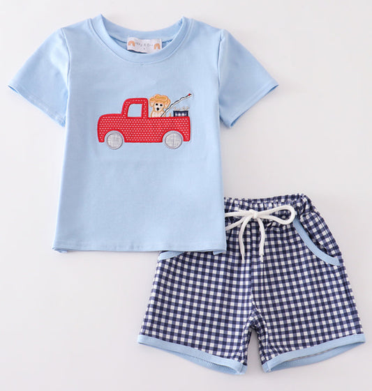 Fishing boys short set