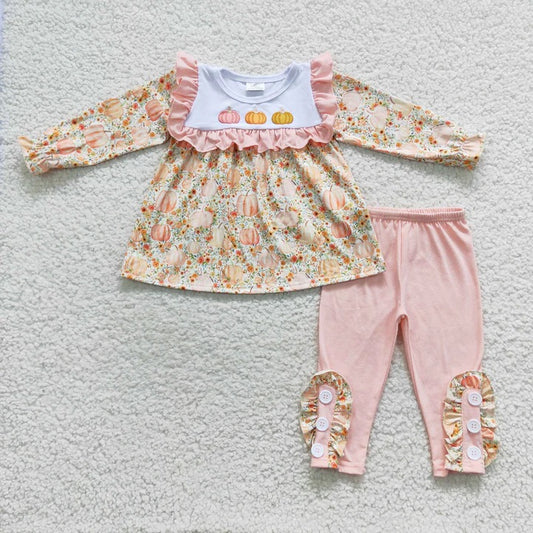 Girls pumpkin trio set