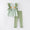 Green gingham bunny girls set
