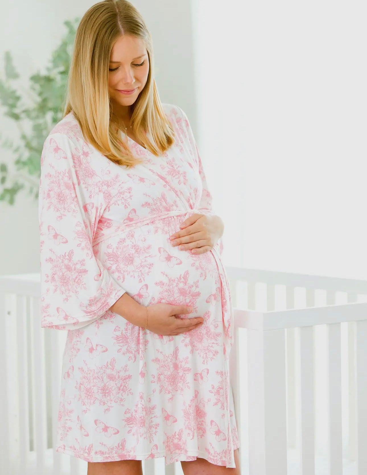 Pink Butterfly Toile Bamboo Mommy & Me