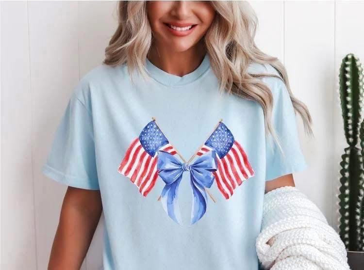 Blue flag tee
